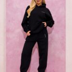 Gym King Malibu Oversized Hood & Jogger Black Women Clothing J2PFB562