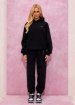 Gym King Malibu Oversized Hood & Jogger Black Women Clothing J2PFB562 - Image 8