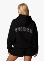 Gym King Malibu Oversized Hood & Jogger Black Women Clothing J2PFB562 - Image 9