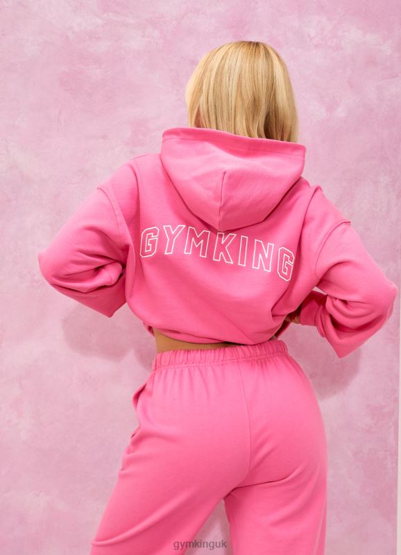 Gym King Malibu Oversized Hood & Jogger Pink Women Clothing J2PFB561 - Image 15