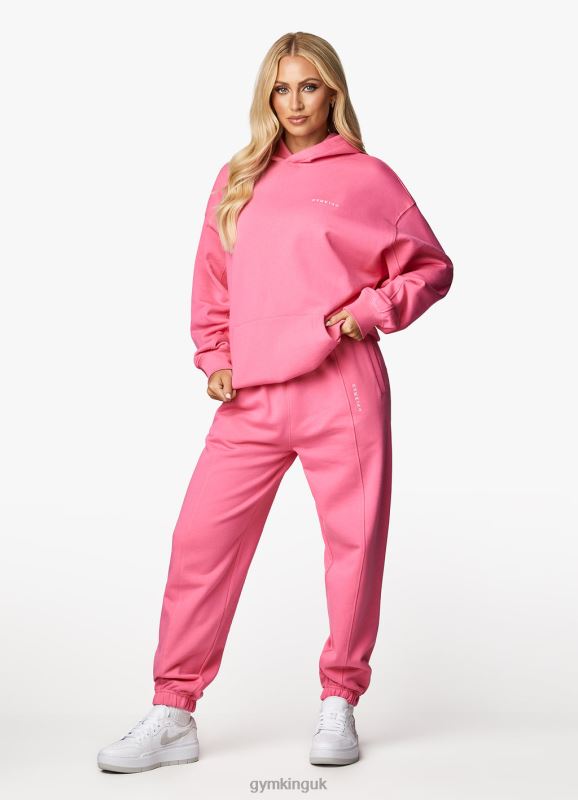 Gym King Malibu Oversized Hood & Jogger Pink Women Clothing J2PFB561 - Image 17