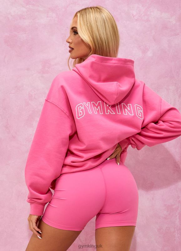 Gym King Malibu Oversized Hood Paradise Pink Women Clothing J2PFB344 - Image 13