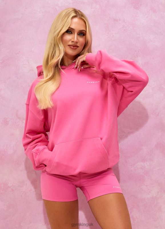 Gym King Malibu Oversized Hood Paradise Pink Women Clothing J2PFB344 - Image 14