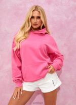 Gym King Malibu Oversized Hood Paradise Pink Women Clothing J2PFB344 - Image 16
