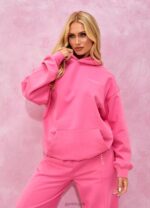 Gym King Malibu Oversized Hood Paradise Pink Women Clothing J2PFB344 - Image 18