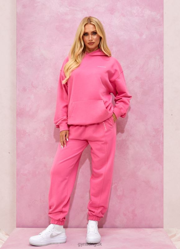 Gym King Malibu Oversized Hood Paradise Pink Women Clothing J2PFB344 - Image 19