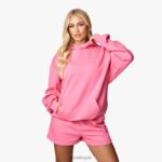 Gym King Malibu Oversized Hood Paradise Pink Women Clothing J2PFB344 - Image 3