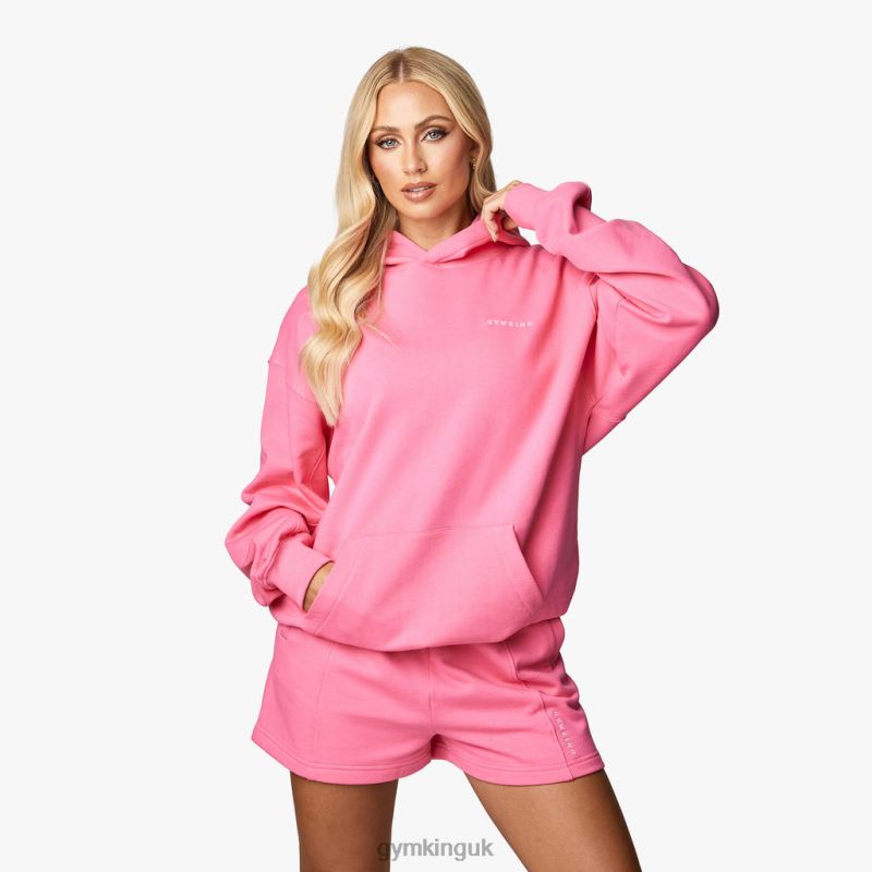 Gym King Malibu Oversized Hood Paradise Pink Women Clothing J2PFB344 - Image 3