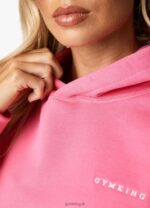 Gym King Malibu Oversized Hood Paradise Pink Women Clothing J2PFB344 - Image 10