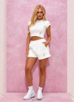 Gym King Malibu Short Cream Women Clothing J2PFB341 - Image 8