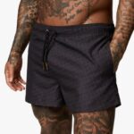 Gym King Marina Short 4'' Black AOP Men Clothing J2PFB163
