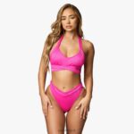 Gym King Miami Bikini Bottom Hot Pink Women Clothing J2PFB406 - Image 3