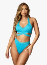 Gym King Miami Bikini Top Peacock Blue Women Clothing J2PFB407 - Image 10