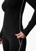Gym King Motivate 1/4 Zip Black/White Women Clothing J2PFB441 - Image 5