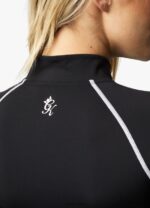Gym King Motivate 1/4 Zip Black/White Women Clothing J2PFB441 - Image 7