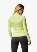 Gym King Motivate 1/4 Zip Graphite/Lime Women Clothing J2PFB445 - Image 2