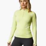 Gym King Motivate 1/4 Zip Graphite/Lime Women Clothing J2PFB445