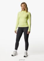 Gym King Motivate 1/4 Zip Graphite/Lime Women Clothing J2PFB445 - Image 3