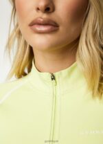 Gym King Motivate 1/4 Zip Graphite/Lime Women Clothing J2PFB445 - Image 5
