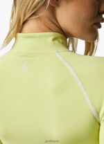 Gym King Motivate 1/4 Zip Graphite/Lime Women Clothing J2PFB445 - Image 8