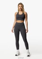 Gym King Motivate Bra Graphite/Lime Women Clothing J2PFB580 - Image 3