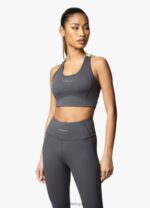 Gym King Motivate Bra Graphite/Lime Women Clothing J2PFB580 - Image 4