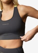 Gym King Motivate Bra Graphite/Lime Women Clothing J2PFB580 - Image 6