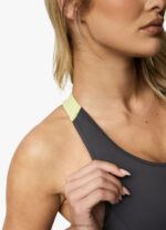 Gym King Motivate Bra Graphite/Lime Women Clothing J2PFB580 - Image 7