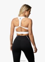 Gym King Motivate Bra White Women Clothing J2PFB579 - Image 2
