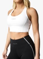 Gym King Motivate Bra White Women Clothing J2PFB579 - Image 5