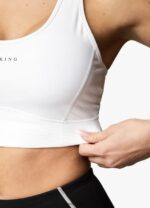 Gym King Motivate Bra White Women Clothing J2PFB579 - Image 7