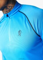 Gym King Motivate Stripe Funnel French Blue Men Clothing J2PFB187 - Image 3