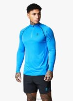 Gym King Motivate Stripe Funnel French Blue Men Clothing J2PFB187 - Image 4