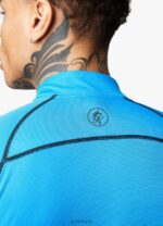 Gym King Motivate Stripe Funnel French Blue Men Clothing J2PFB187 - Image 8
