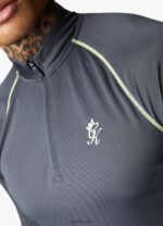 Gym King Motivate Stripe Funnel Graphite Men Clothing J2PFB188 - Image 3