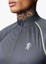 Gym King Motivate Stripe Funnel Graphite Men Clothing J2PFB188 - Image 5