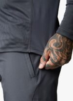 Gym King Motivate Stripe Funnel Graphite Men Clothing J2PFB188 - Image 9