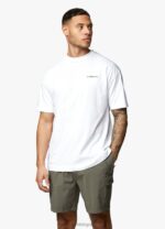 Gym King Premium Linear Tee White Men Clothing J2PFB50 - Image 4