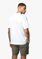 Gym King Premium Linear Tee White Men Clothing J2PFB50 - Image 6