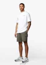 Gym King Premium Linear Tee White Men Clothing J2PFB50 - Image 7