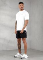 Gym King Premium Linear Tee White Men Clothing J2PFB50 - Image 8