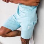 Gym King Pro Jersey Short Aqua Sky Men Clothing J2PFB86