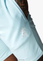 Gym King Pro Jersey Short Aqua Sky Men Clothing J2PFB86 - Image 8