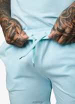 Gym King Pro Jersey Short Aqua Sky Men Clothing J2PFB86 - Image 9