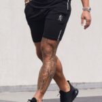 Gym King Pro Jersey Short Black Men Clothing J2PFB85