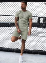 Gym King Pro Jersey Short Soft Khaki Men Clothing J2PFB81 - Image 2