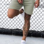 Gym King Pro Jersey Short Soft Khaki Men Clothing J2PFB81