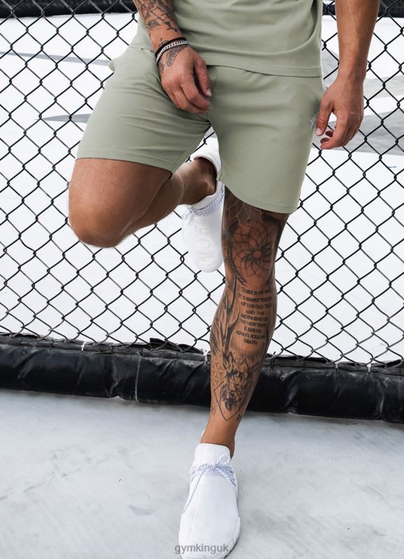 Gym King Pro Jersey Short Soft Khaki Men Clothing J2PFB81 - Image 1