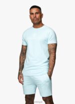 Gym King Pro Jersey Tee Aqua Sky Men Clothing J2PFB9 - Image 4
