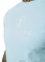 Gym King Pro Jersey Tee Aqua Sky Men Clothing J2PFB9 - Image 5